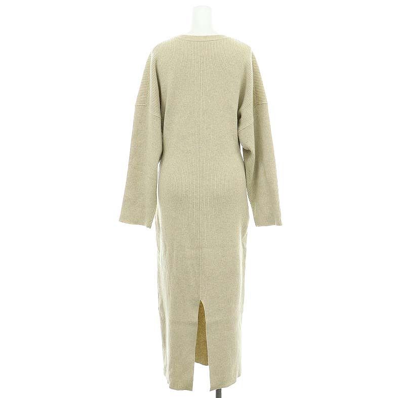 2164Z 美品 ウィムガゼット ロングニットワンピース 綿 カシミア 黒 2164Z 美品 ウィムガゼット ロングニットワンピース 綿 カシミア