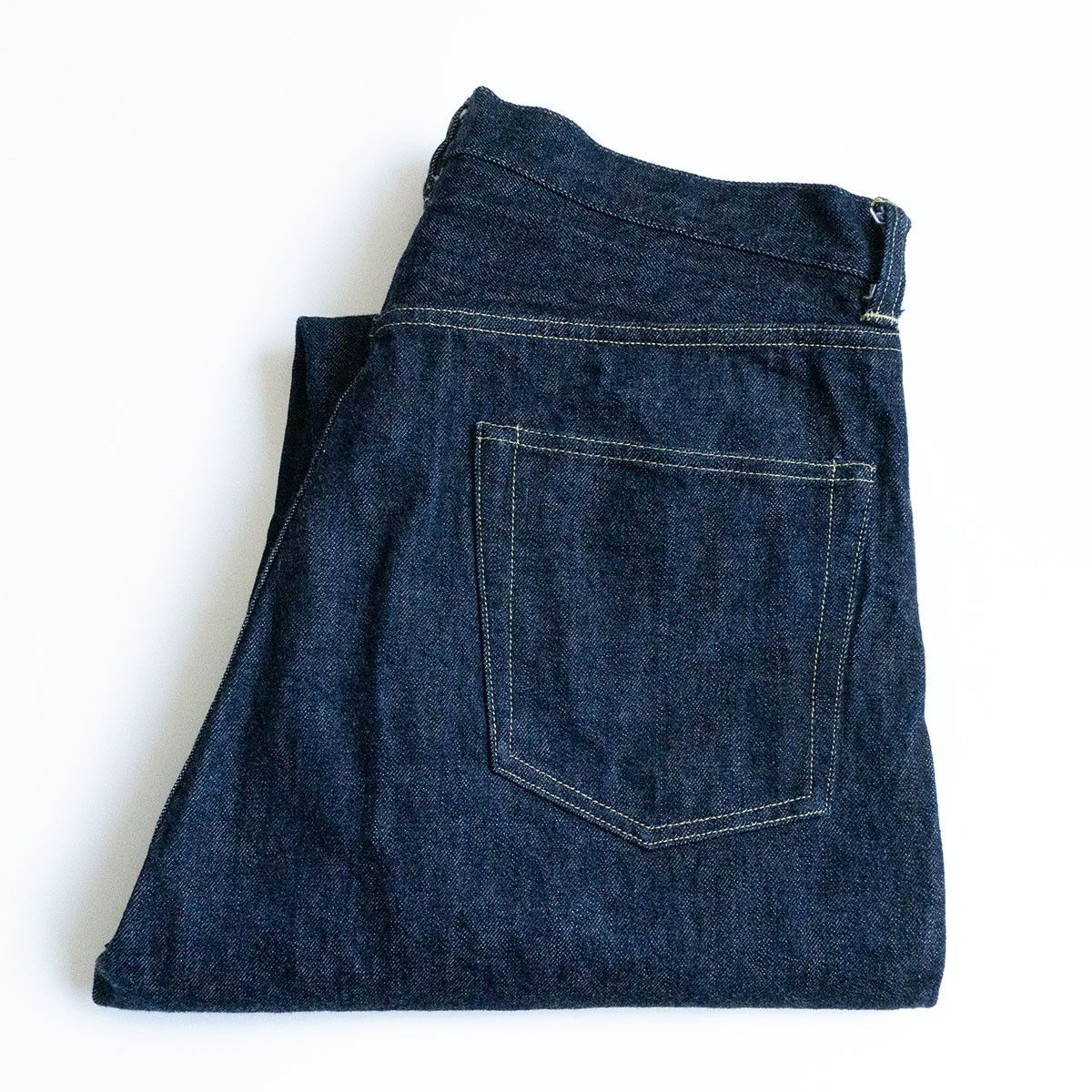 a.presse アプレッセ　デニム　34 濃紺】A.PRESSE【Washed Denim Wide Pants】34×28 アプレッセ