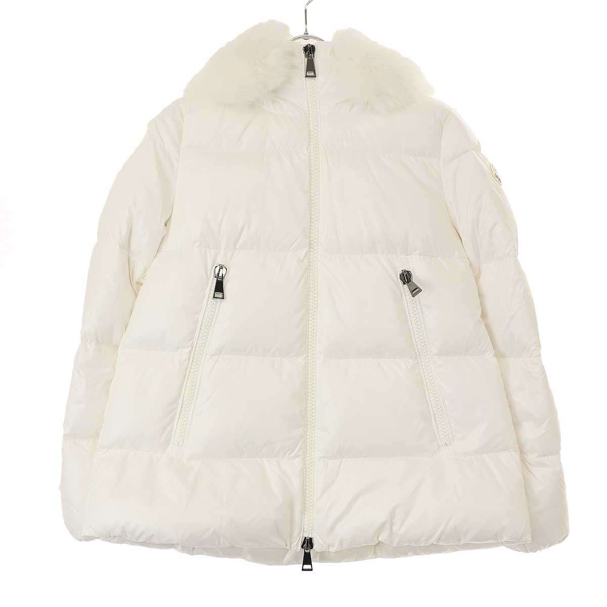 MONCLER モンクレール LAICHE ファーダウンジャケット ホワイト 00
