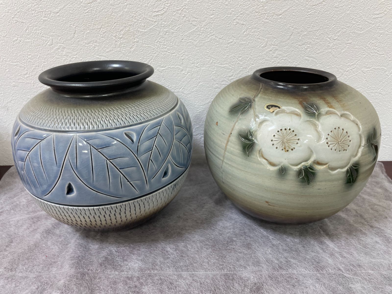 花瓶、壺、信楽焼、九谷焼、備前焼きなど各種 まとめ陶器花瓶 furnitureworld_h-15-01