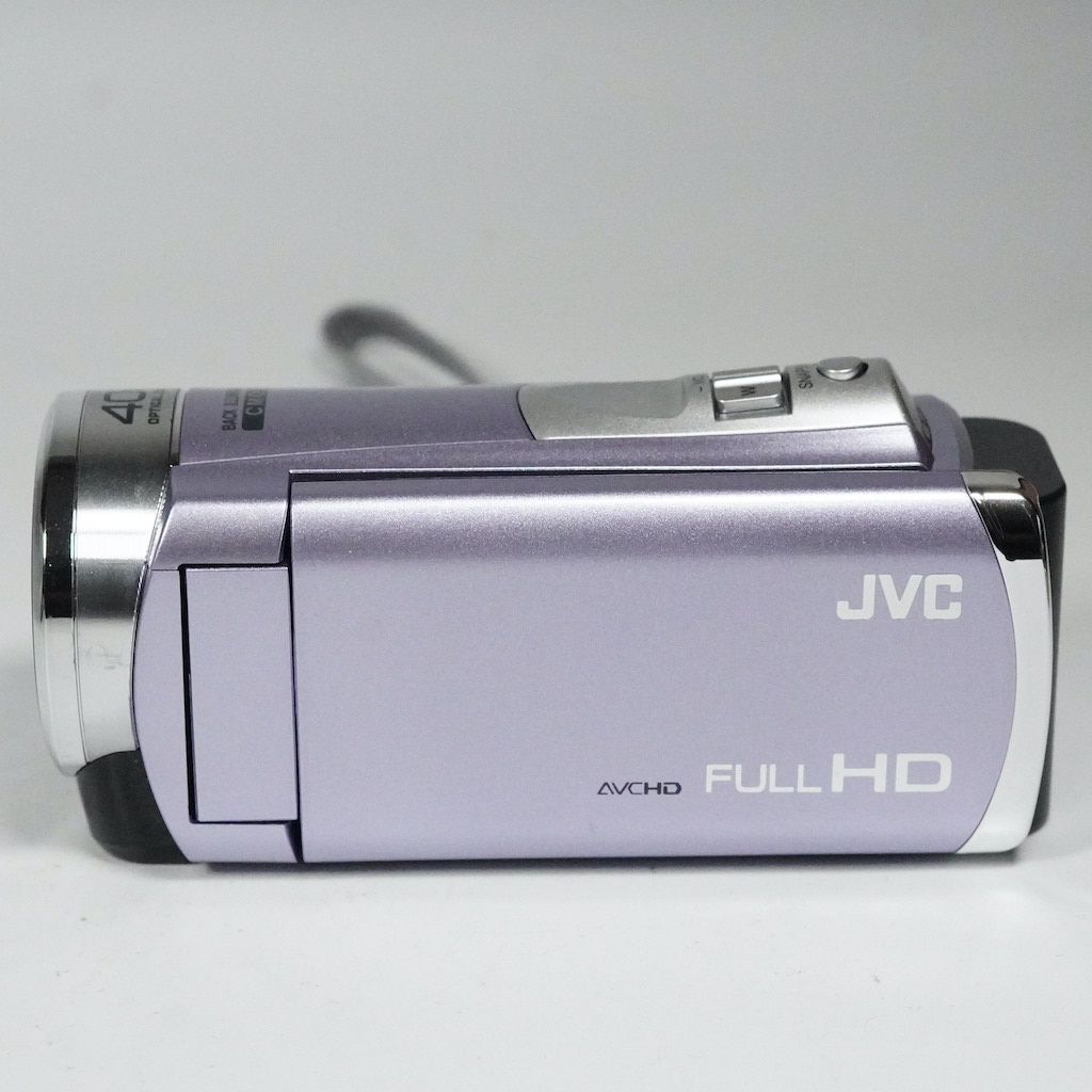 美品 JVC ビデオカメラ Everio GZ-HM33-V 箱等付属品充実 JVC Victor Everio GZ-HM33-V パープル 元箱 動作OK 返金保証 /1913