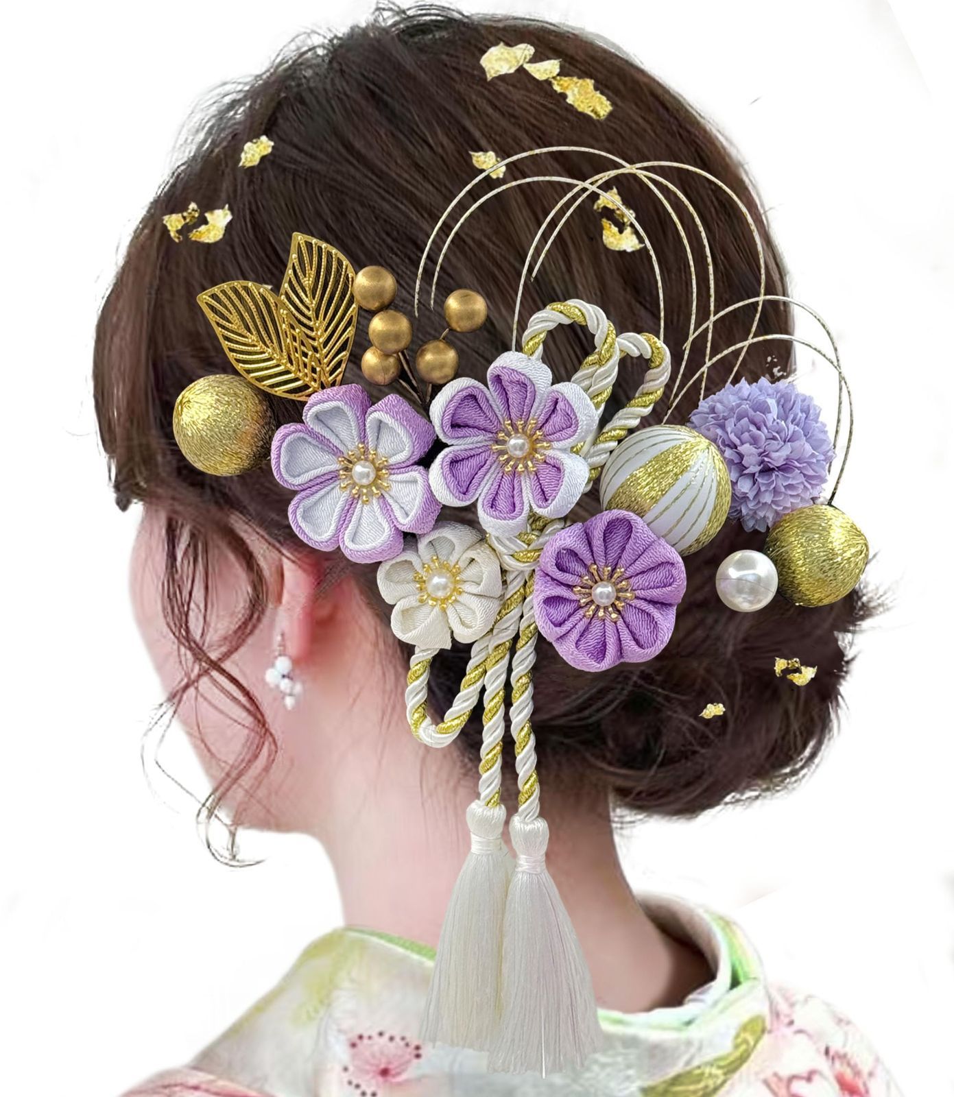 つまみ細工髪飾り 成人式 つまみ細工髪飾り 成人式 卒業式 晴れ着 和装