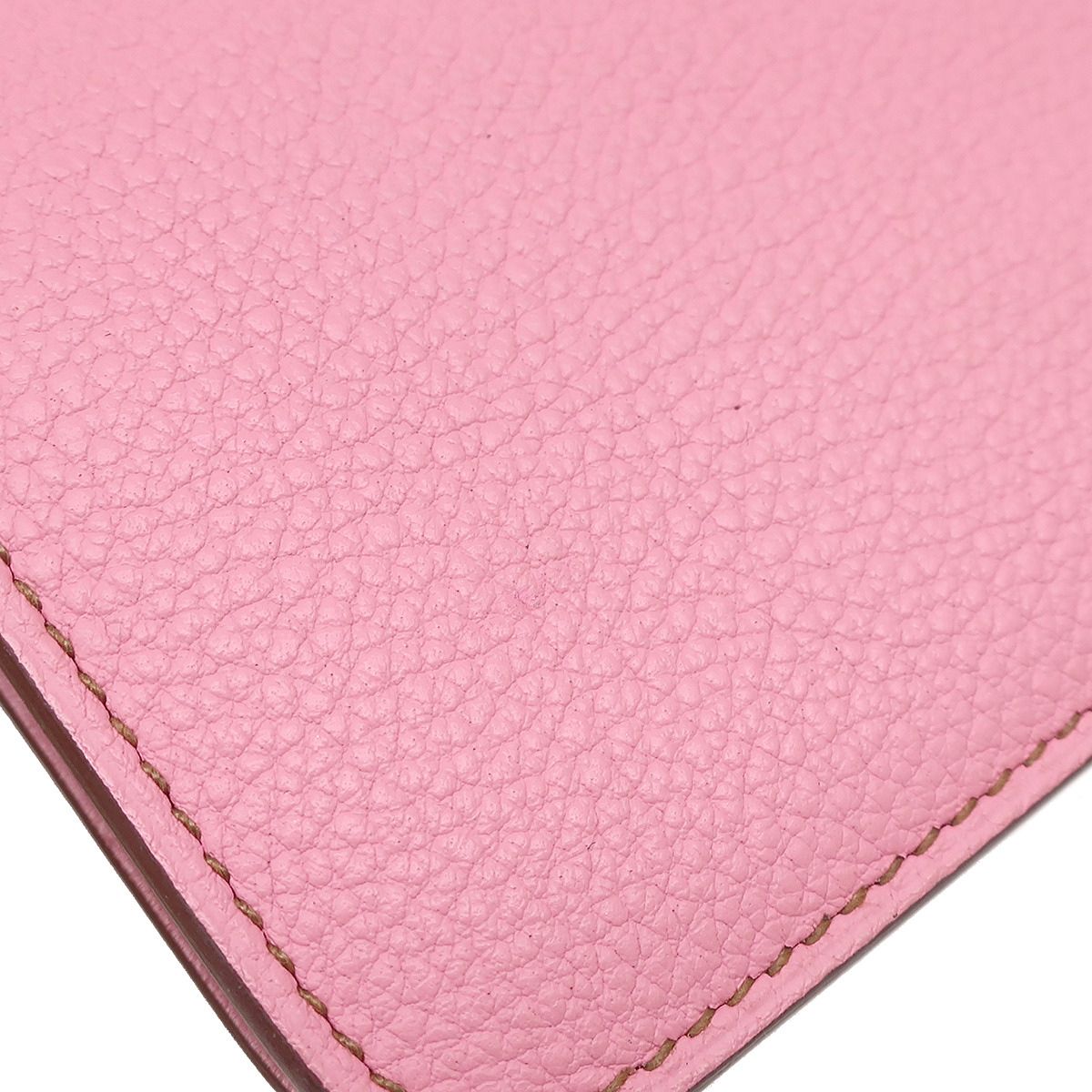 エルメス HERMES 二つ折り財布 ドゴン コンパクト トゴ ピンク  