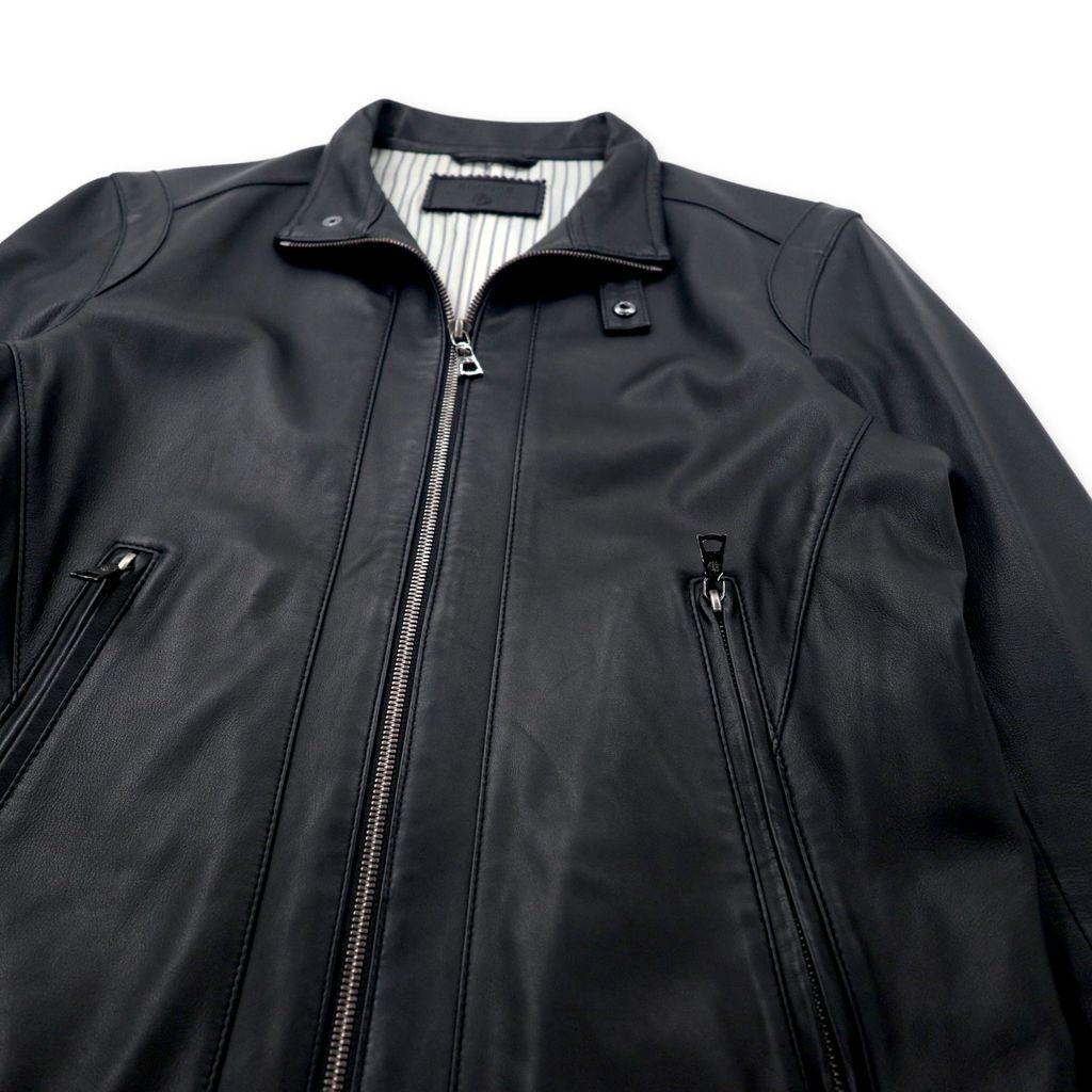EDIFICE シングル ライダースジャケット ラムレザージャケット