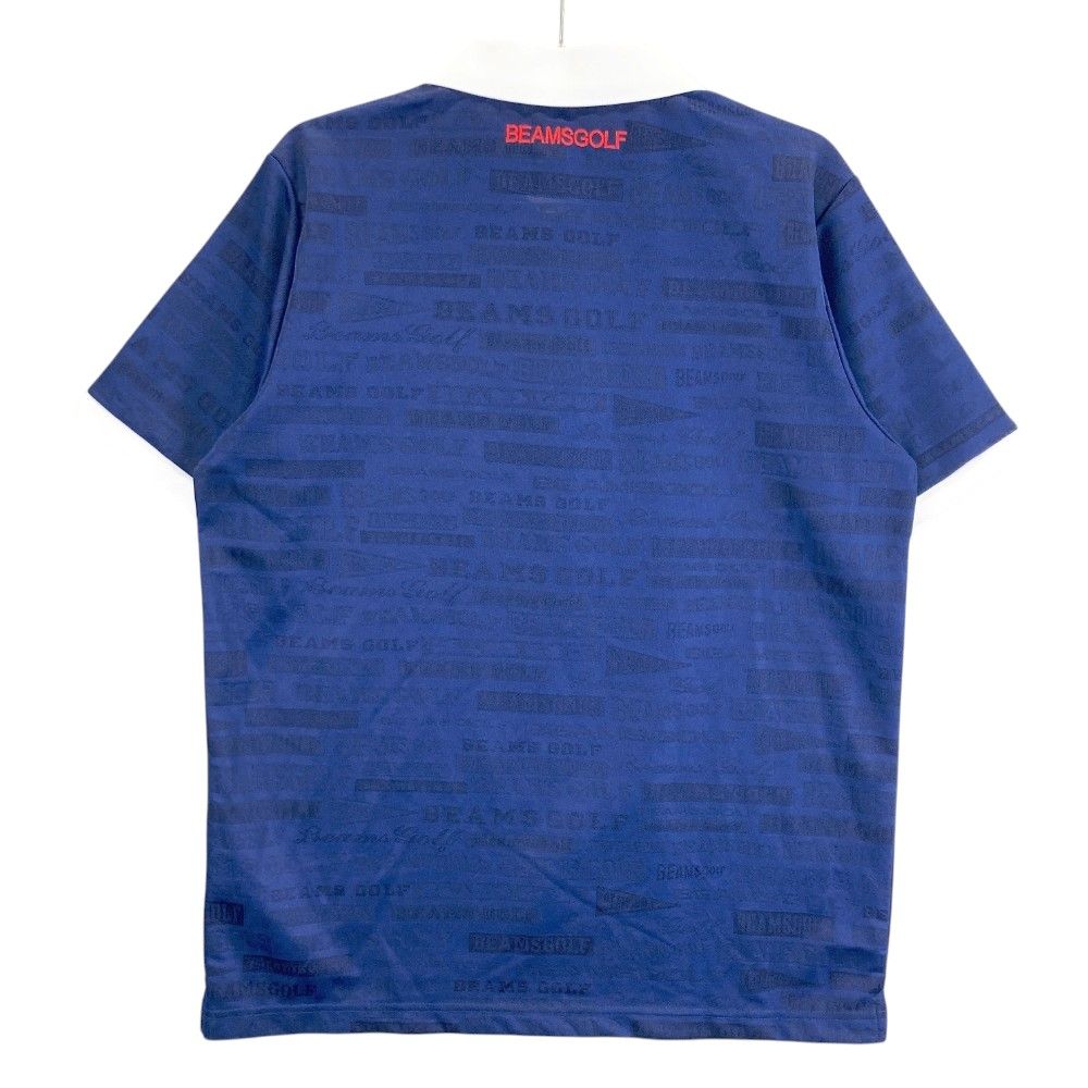 BEAMS GOLF ネイビー ポロシャツ 半袖 BEAMS GOLF（ビームス ゴルフ）〈MEN〉PURPLE LABEL / タック