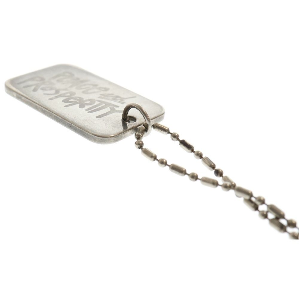 STUSSY (ステューシー) DOG TAG PEACE AND PROSPERITY ドッグタグ