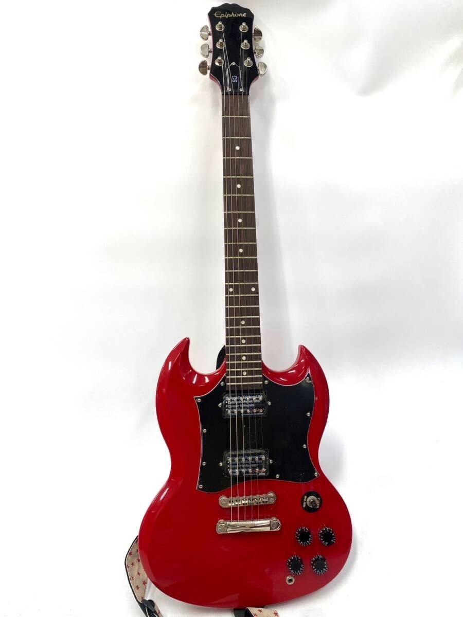 未使用保管品 Epiphone エピフォン SG エレキギター 赤 レッド