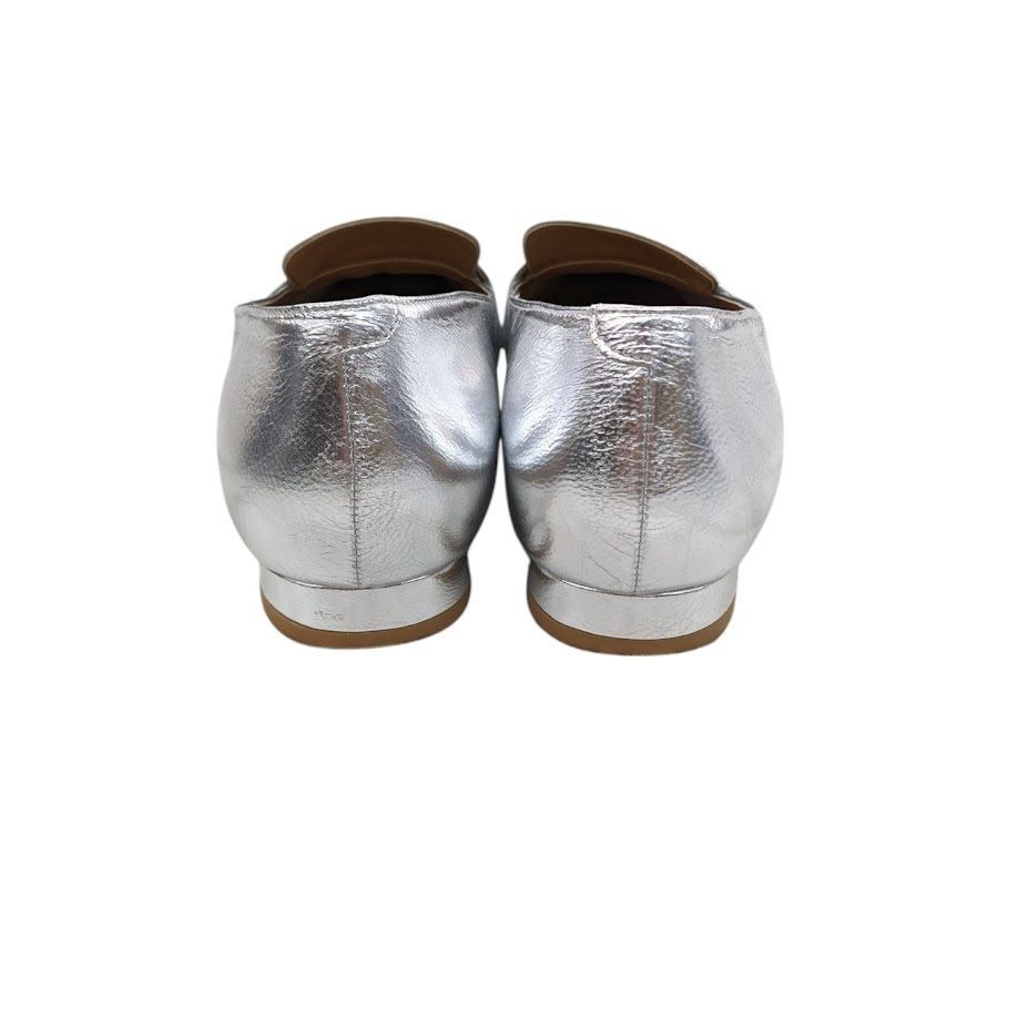 極美品 DIANA 23センチ シルバー メッシュ フラットシューズ パンプス ダイアナ DIANA パンプス （シルバーメッシュ） -アウトレット