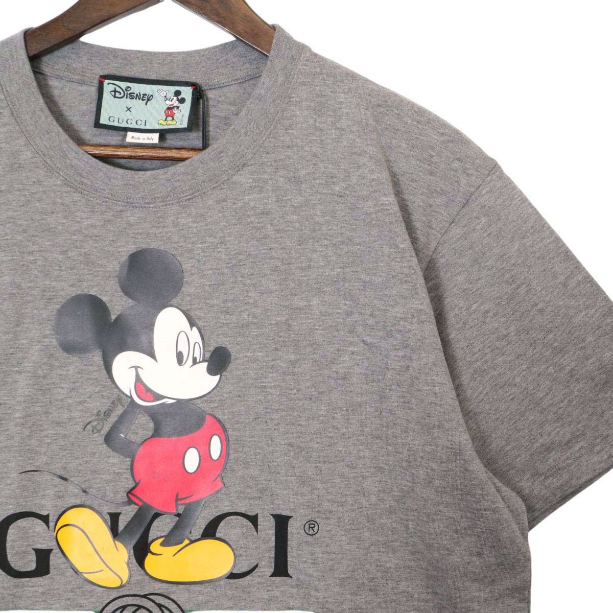 グッチ ミッキーマウス ロゴ Tシャツ ディズニー コラボ 565806 メンズ