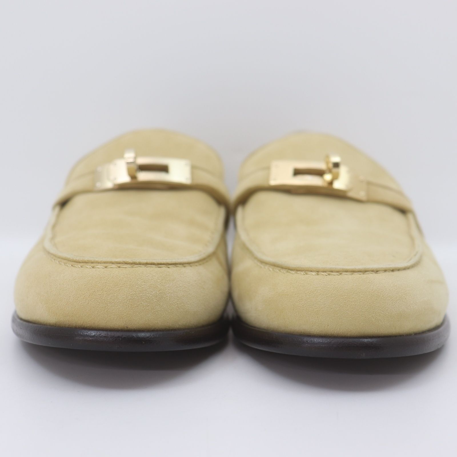 ITFMBS5NTMPU 美品 HERMES エルメス ケリー スエード ローファー 
