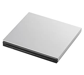 【中古】【非常に良い】Logitec ポータブルDVDドライブ スロットローディングタイプ ストリーミング機能搭載 【for Mac】 シルバー LDR-PSL8U2MSV