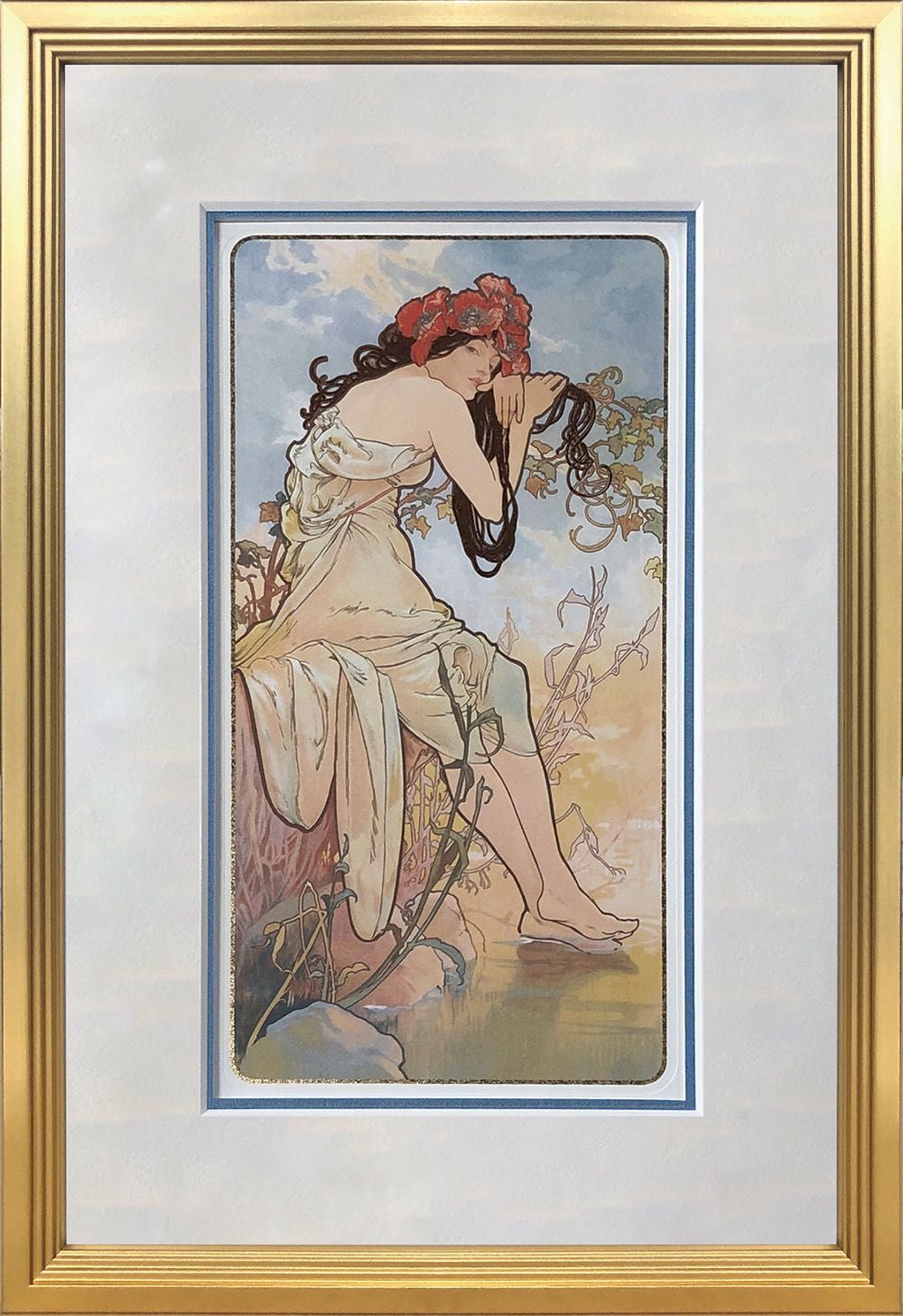 絵画 名画 アルフォンス ミュシャ Summer(夏) インテリア 玄関 プレゼント 飾る M おしゃれ 壁掛け 絵
