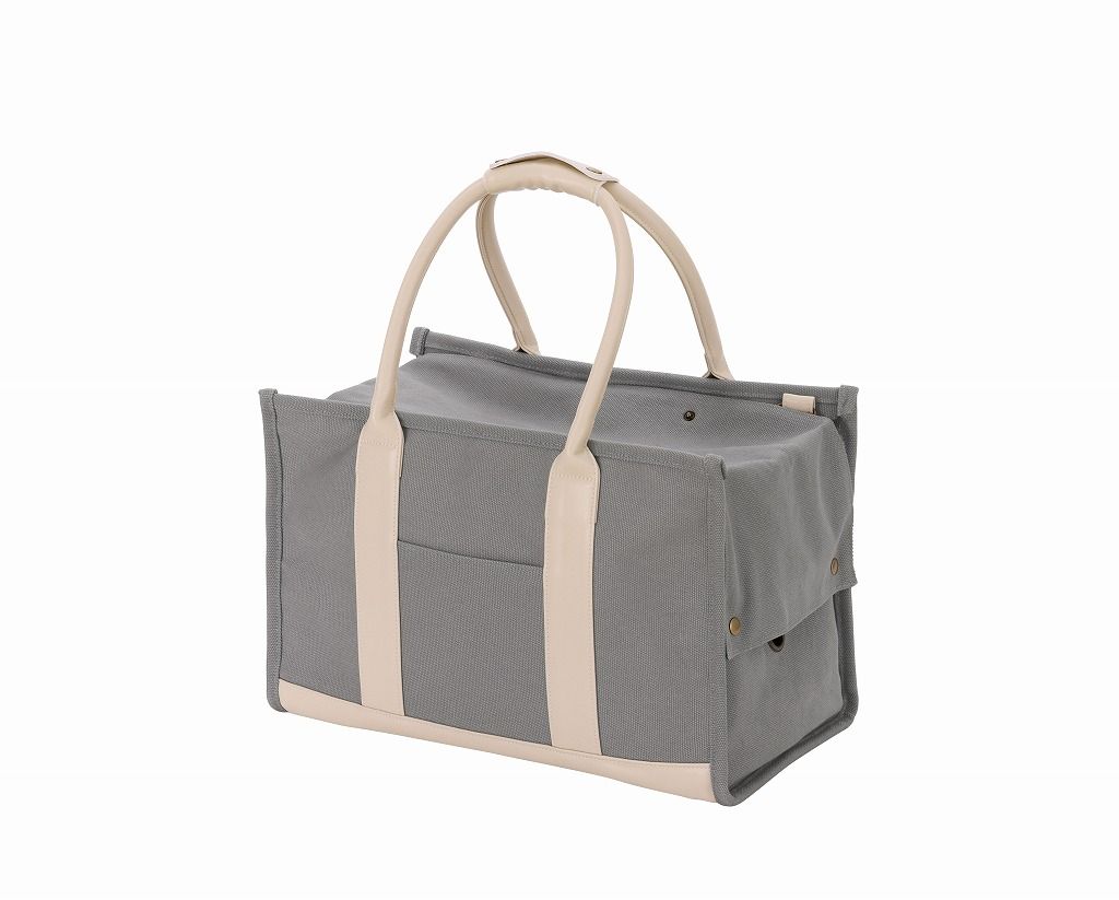 アイリスオーヤマ ペットキャリー キャンバストートキャリー 2way Mサイズ グレー P100668F IRIS OHYAMA