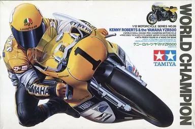 【中古】プラモデル 1/12 ケニー・ロバーツ ヤマハYZR500 「オートバイシリーズ No.26」 ディスプレイモデル [14026]