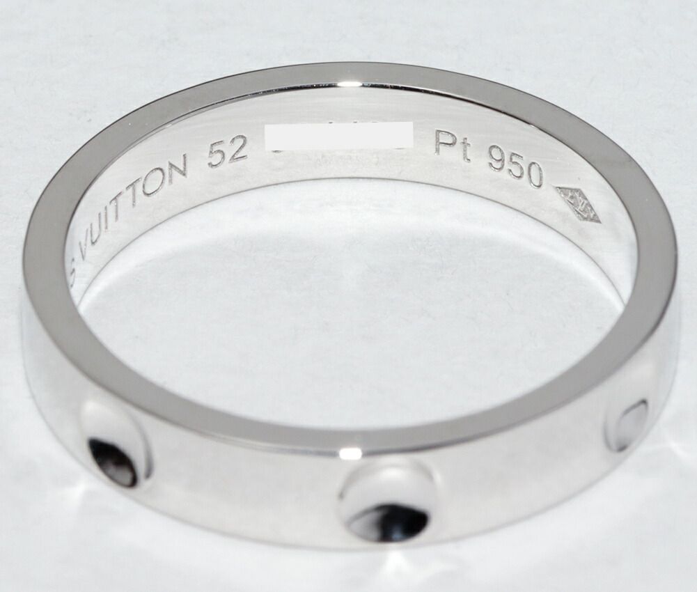 美品 新品仕上げ ルイヴィトン アリアンス アンプラント リング PT950 ルイヴィトン 指輪 Pt950 アリアンス アンプラント リング