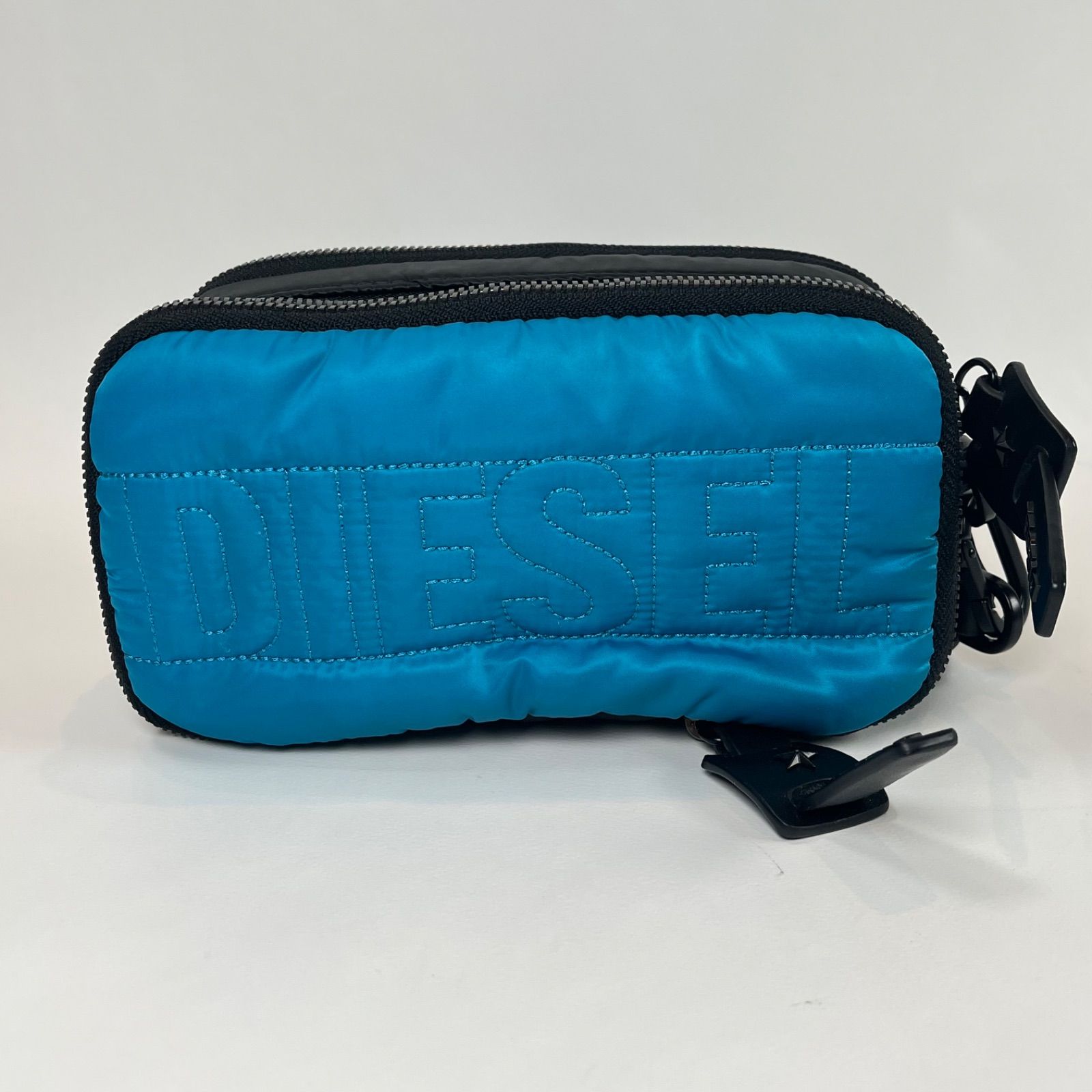 DIESEL ディーゼル ナイロン ポーチ ブルー レディース メンズ 鞄