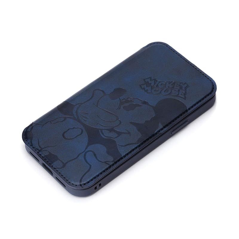 新品　iPhone 12/12 Pro・12mini・SE(第2世代)/8/7/6s/6用 ガラスフリップケース (iPhone12/12Pro， ミッキーマウス)
