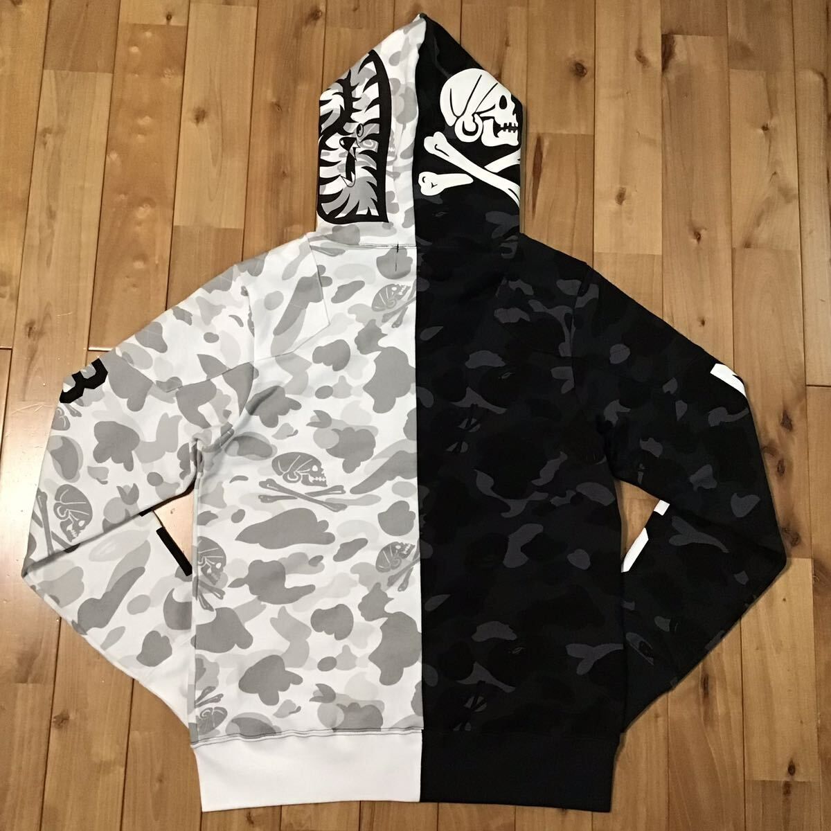 NEIGHBORHOOD × BAPE camo シャーク パーカー Lサイズ a bathing ape 