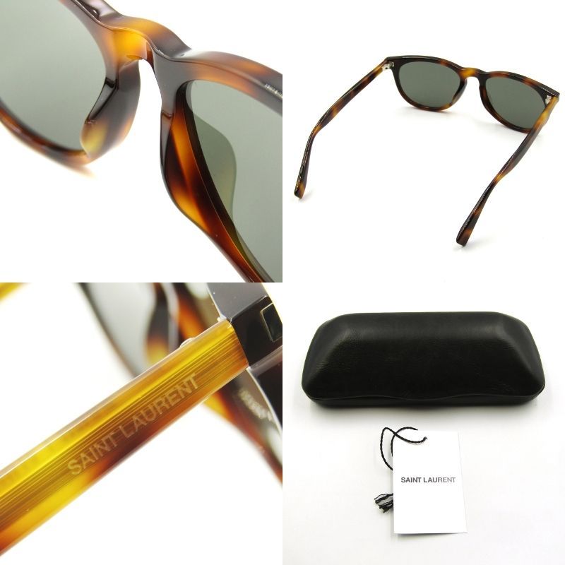 [SAINT LAURENT] ハバナブラウン サングラス SAINT LAURENT サンローラン サングラス ウェリントン型 ハバナ