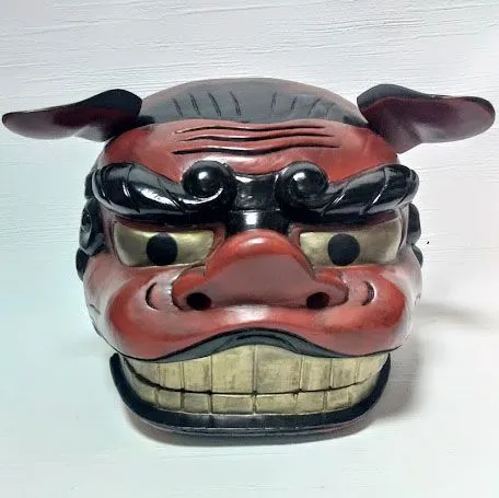 獅子頭 獅子舞 雄・雌 縁起物 実物木彫 獅子頭】雄雌セット 獅子舞