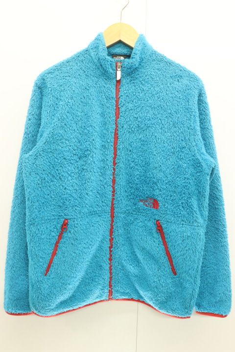 【中古】 THE NORTH FACE メンズフリースジャケット M SHERPA FLEECE JACKET THE NORTH FACE M 青 ブルー ロゴ