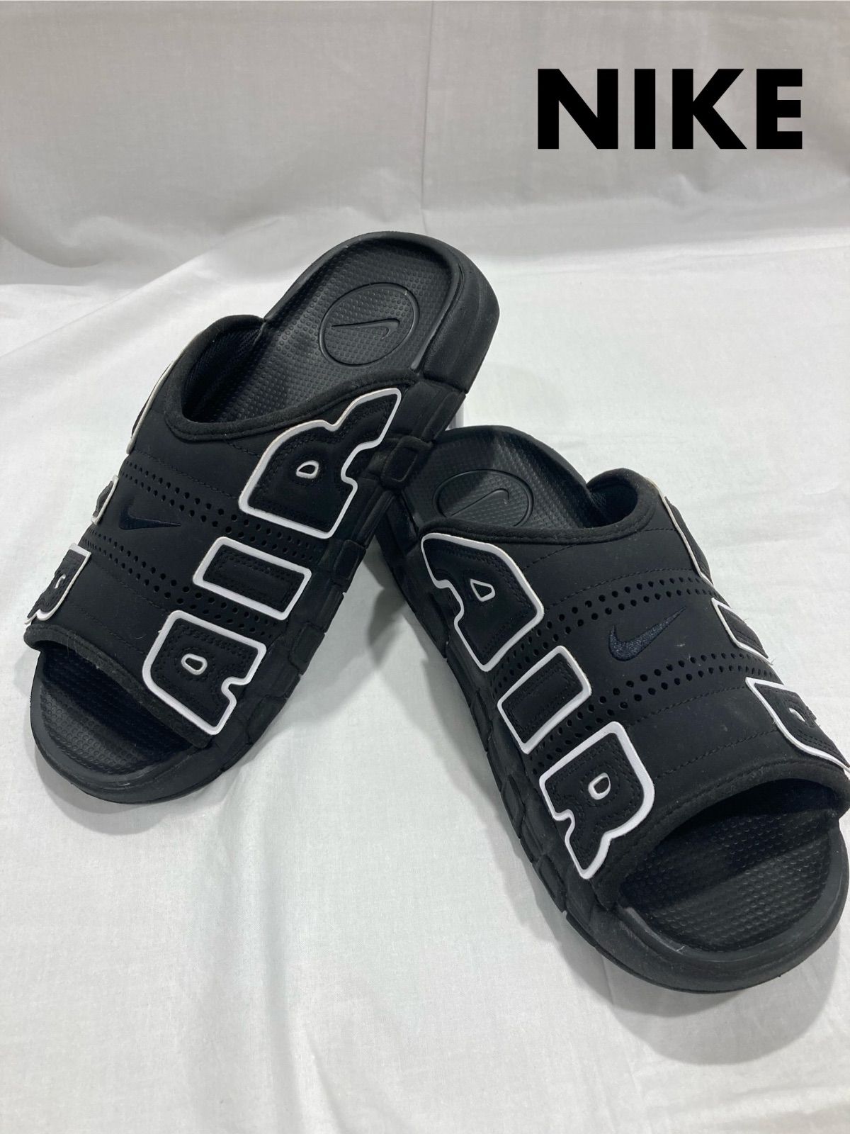 NIKE ナイキ サンダル Air More Uptempo Slide Black エアモアアップテンポスライドブラック DV2132-001 28.0cm