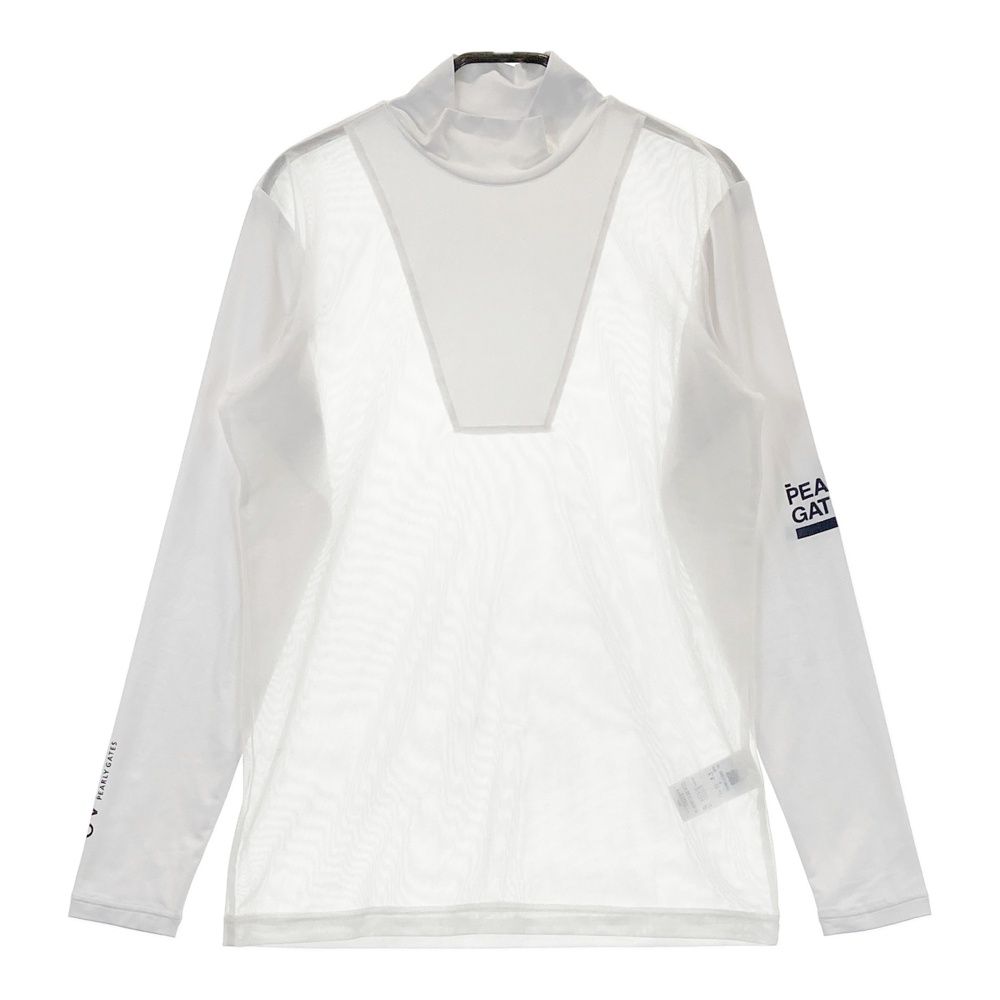 サイズ 4 PEARLY GATES パーリーゲイツ モデル COOLメッシュ 長袖 インナーTシャツ ホワイト系 240101530737 ゴルフウェア メンズ ストスト