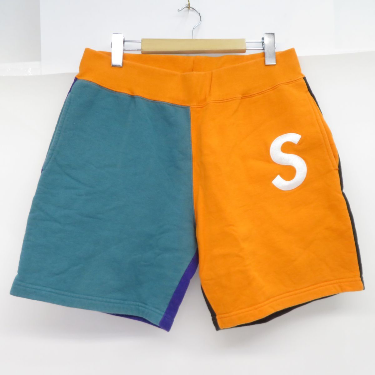 Supreme シュプリーム 19ss S Logo Colorblocked Sweatshort カラー ...