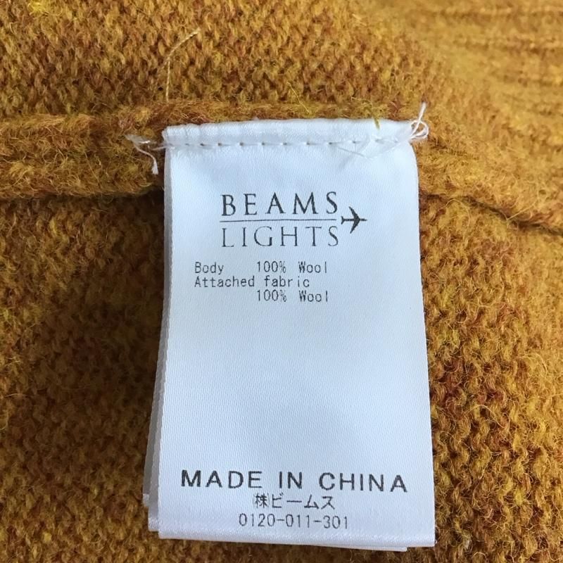 BEAMS LIGHTS ビームスライツ ニット、セーター 長袖 51-15-0080-012 シェットランド エルボーパッチ クルーネックニット