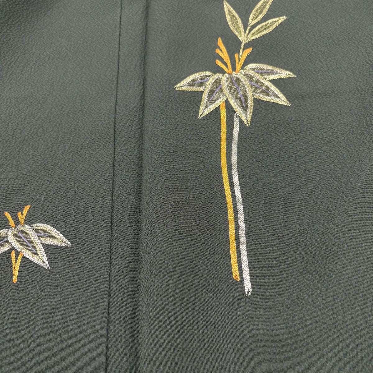 付下げ 身丈167.5cm 裄丈67cm M 袷 矢羽 笹蔓 金彩 きる 