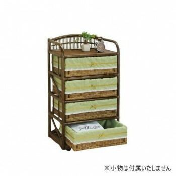 今枝商店 Romantic Rattan 籐ランドリー 4段 E360B