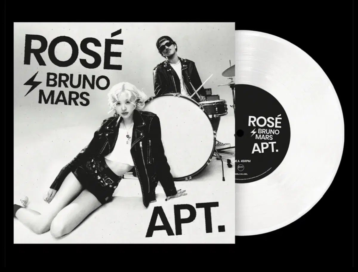 ロゼ(ROSE) ブルーノ・マーズ APT 7 インチ ホワイド LP 未開封