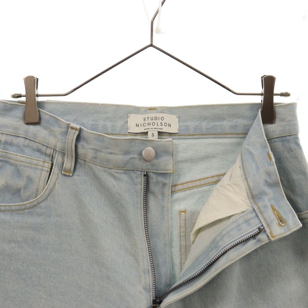 STUDIO NICHOLSON (スタジオニコルソン) Wide Bleach Denim Pants