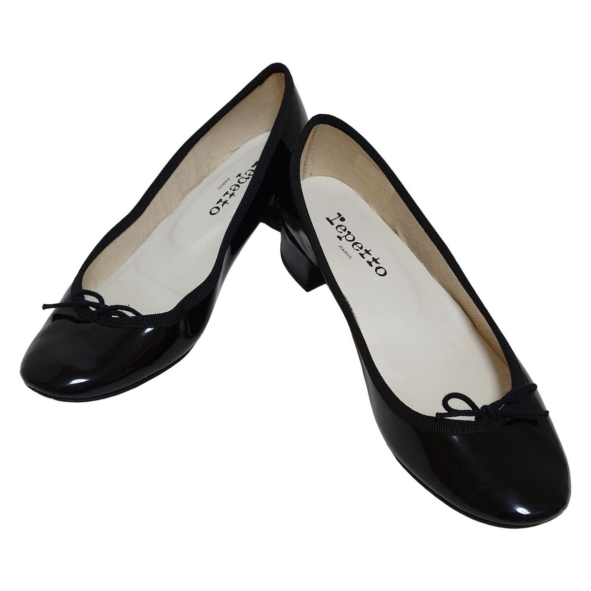 repetto(レペット) パンプス 38 レディース - 黒 リボン レザー