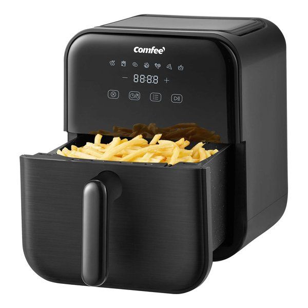 COMFEE コンフィー ノンフライヤー 4L ワット数1400W 電圧100ボルト ブラック CAD-40PK00B1 2661583