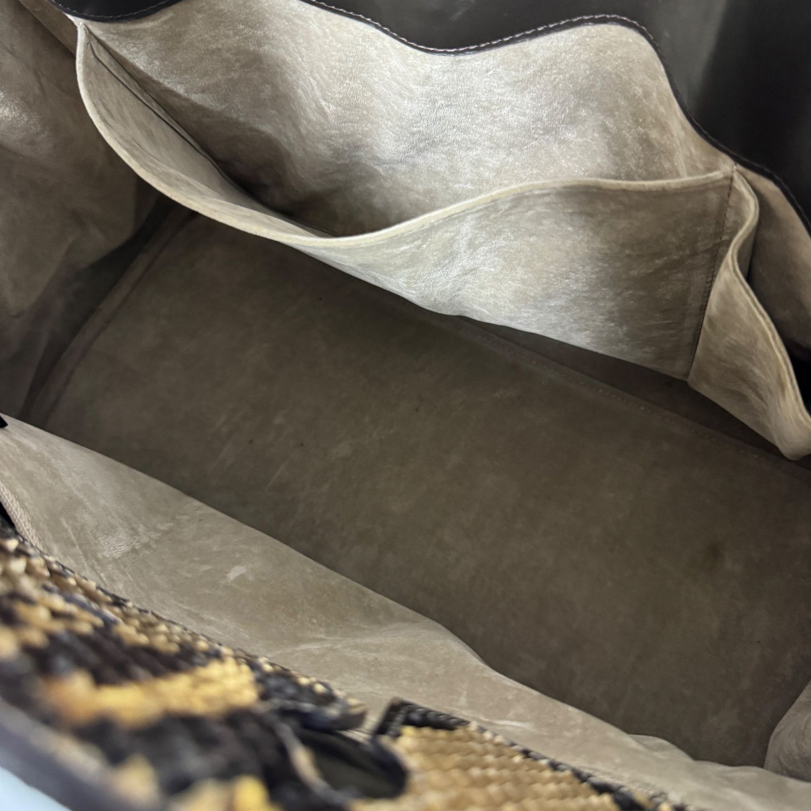 JRA パイソンレザー ハンドバッグ ブラウン系 バーキン型 カデナ付き 鍵 レディース レザー Yahoo!オークション -「バーキン風 バッグ」の落札相場・落札価格