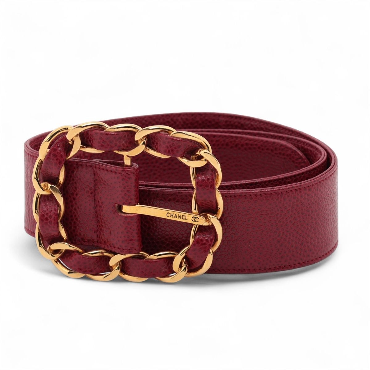 CHANEL シャネル ベルト キャビア レザー