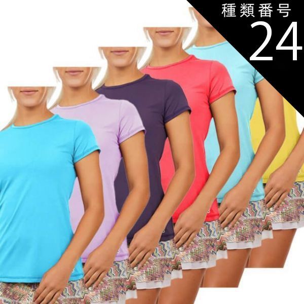 種類24:サンシャイン(SUN)/USサイズ-L 売尽しセール！】「ＵＳサイズ」Sofibella(ソフィベラ) レディース UV Colors 半袖Tシャツ 7012(22y2mテニス)【メール便発送】(330629970)