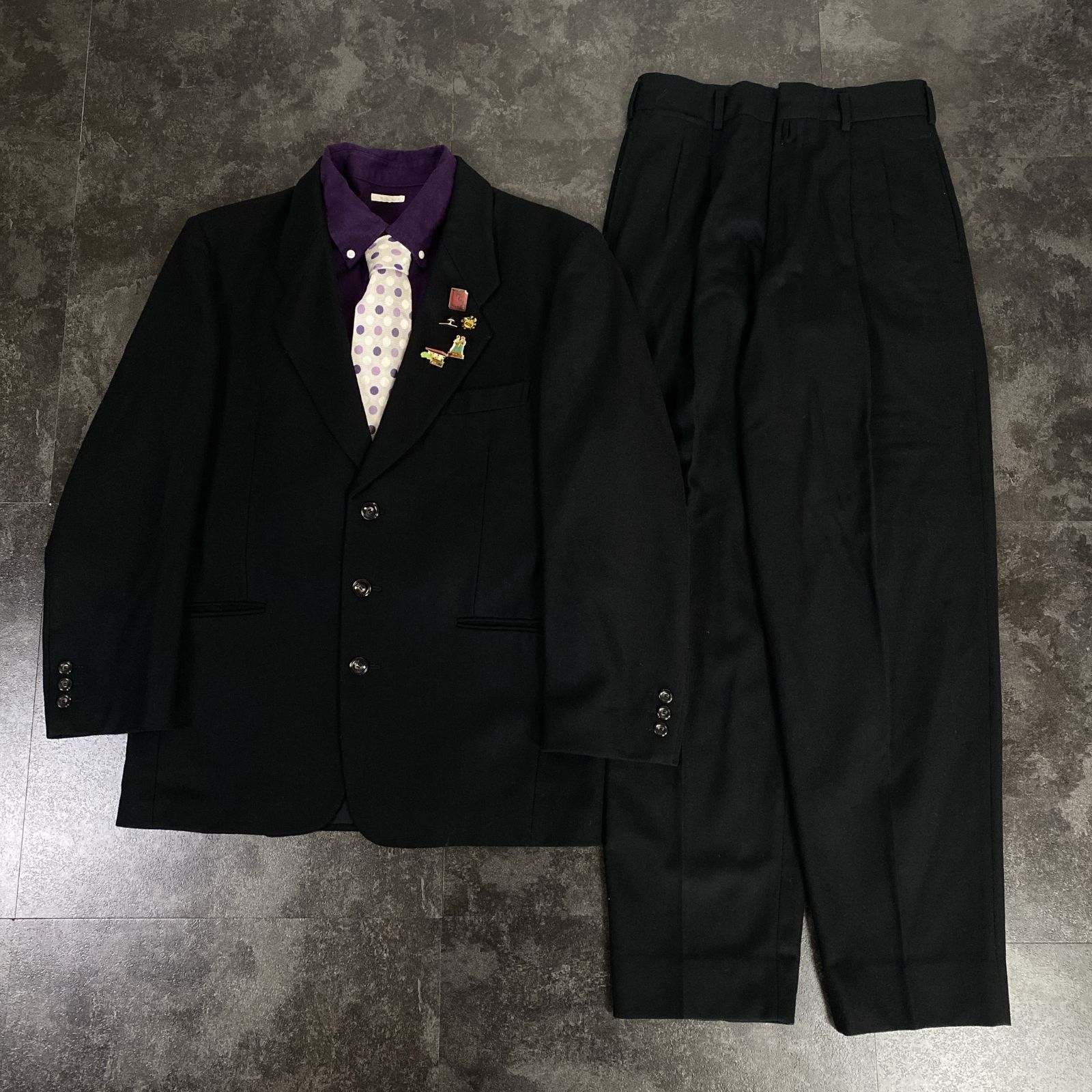 【JAPANESE VINTAGE】5点セット シングルスーツ セットアップ JAPANESE VINTAGE】5点セット シングルスーツ セットアップ