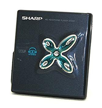 中古】SHARP シャープ MD-ST880-B ブラック ポータブルMDプレーヤー