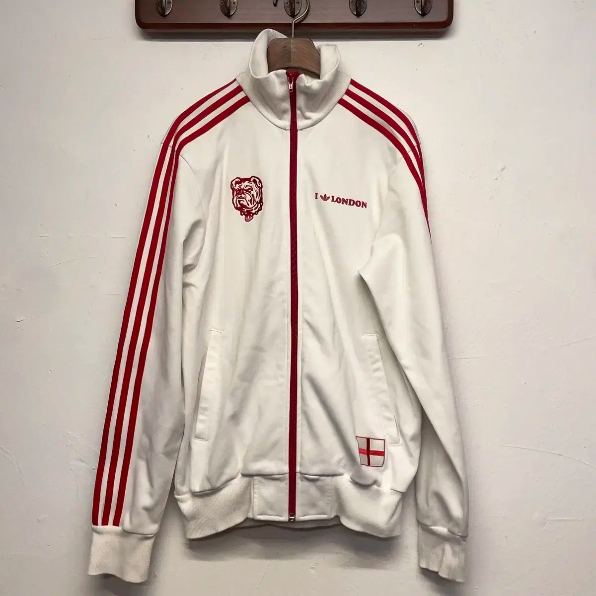 adidas アディダス 古い イギリス ロンドン 白 ジャージ ジャケット