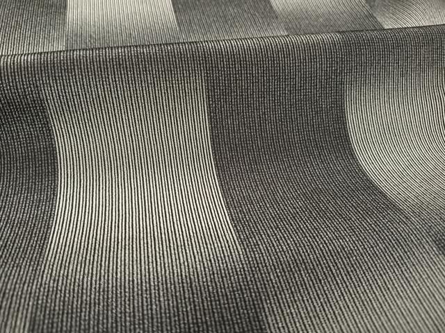 平和屋着物○お召 市松文様 正絹 逸品 AAAY1716np