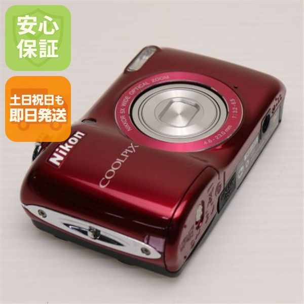 美品 COOLPIX L26 レッド 即日発送 デジカメ Nikon デジタルカメラ 