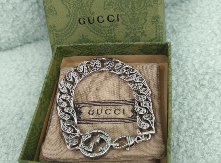 ✨新品✨ GUCCI インターロッキングG シルバー チェーン ブレスレット 18cm 20cm 22cm @July jewelry