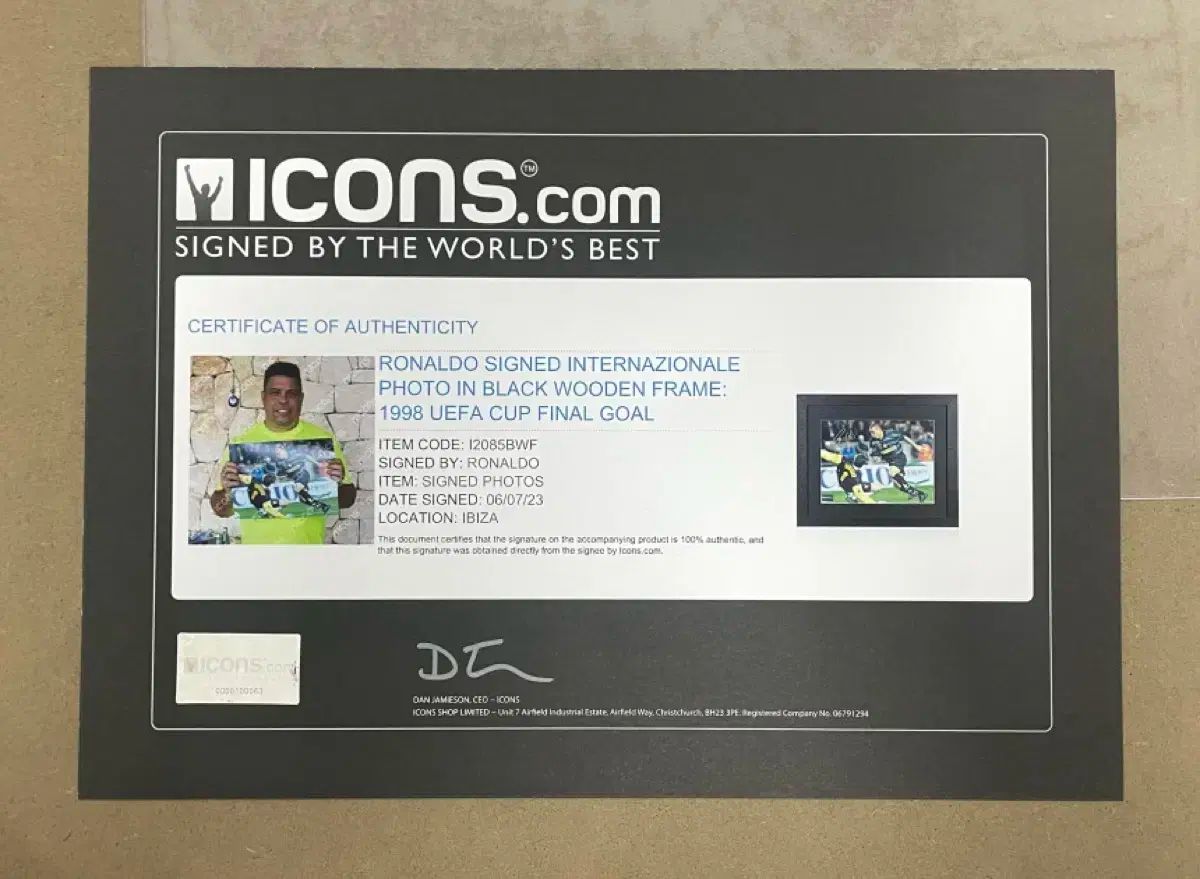 ICONS クリスティアーノ・ロナウド ロナウド 直筆サイン サイン