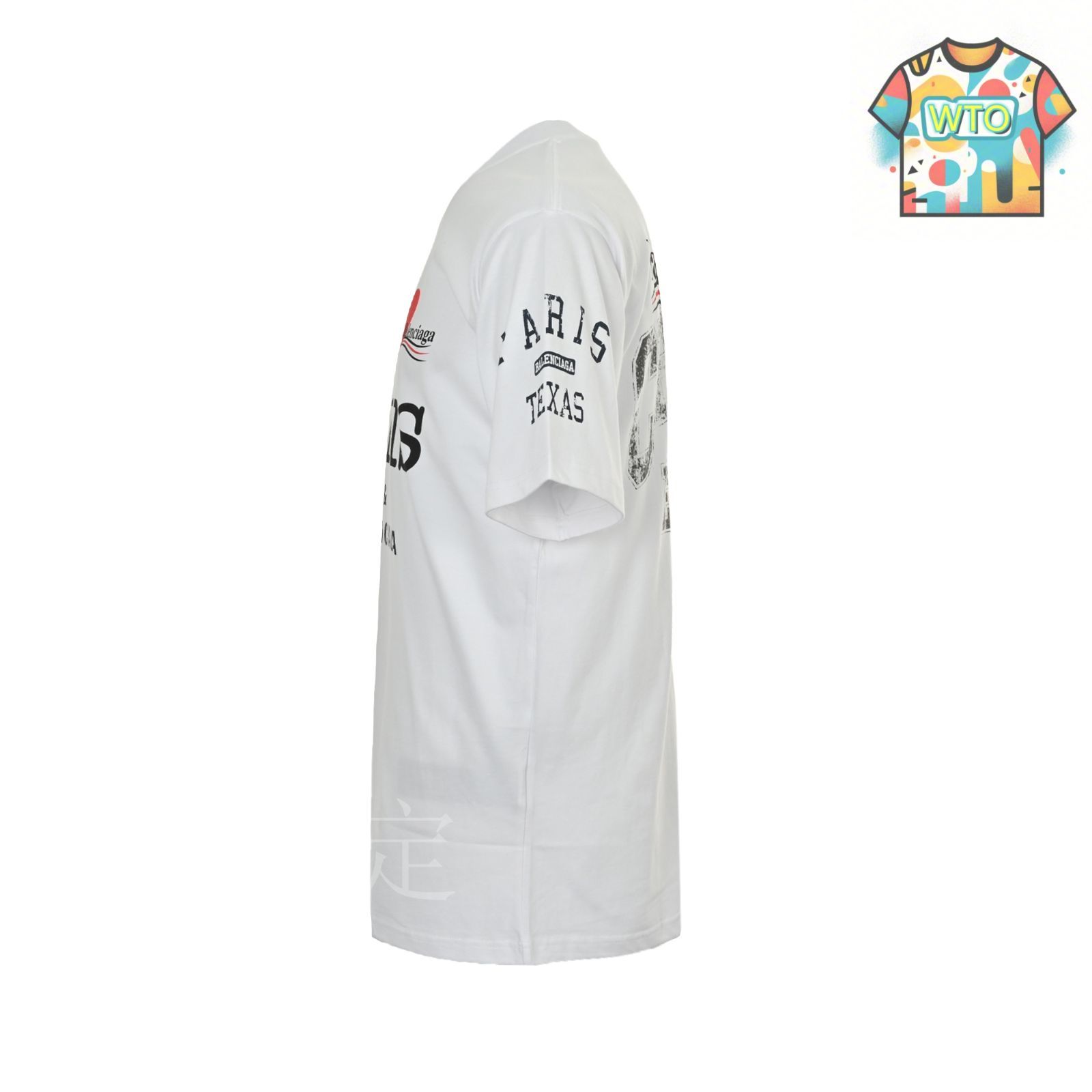 今日特価】Balenciaga 25SS バレンタインハート T シャツ -3