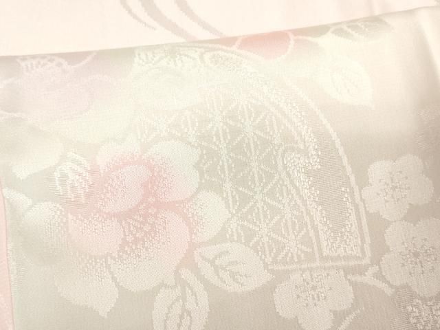 平和屋着物□長襦袢 無双仕立て 籬花文 暈し染め 正絹 逸品 未