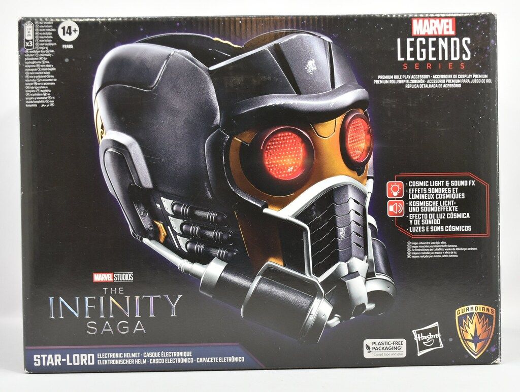 【美品】MARVEL LEGENDS STAR LORD ヘルメット 1/1 Infinity Saga Marvel Legends Star-Lord 1:1 Scale Wearable Helmet