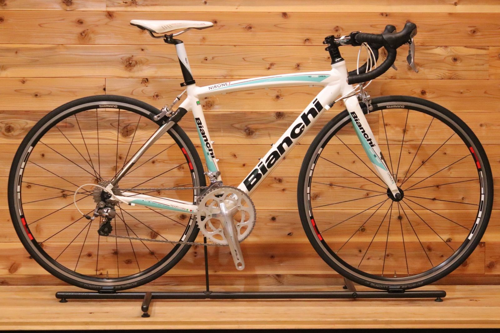 ビアンキ BIANCHI ヴィアニローネ VIA NIRONE 7 RIM 2012モデル 500サイズ シマノ 105 5700 MIX 10S アルミ カーボンバック ロードバイク 広島店