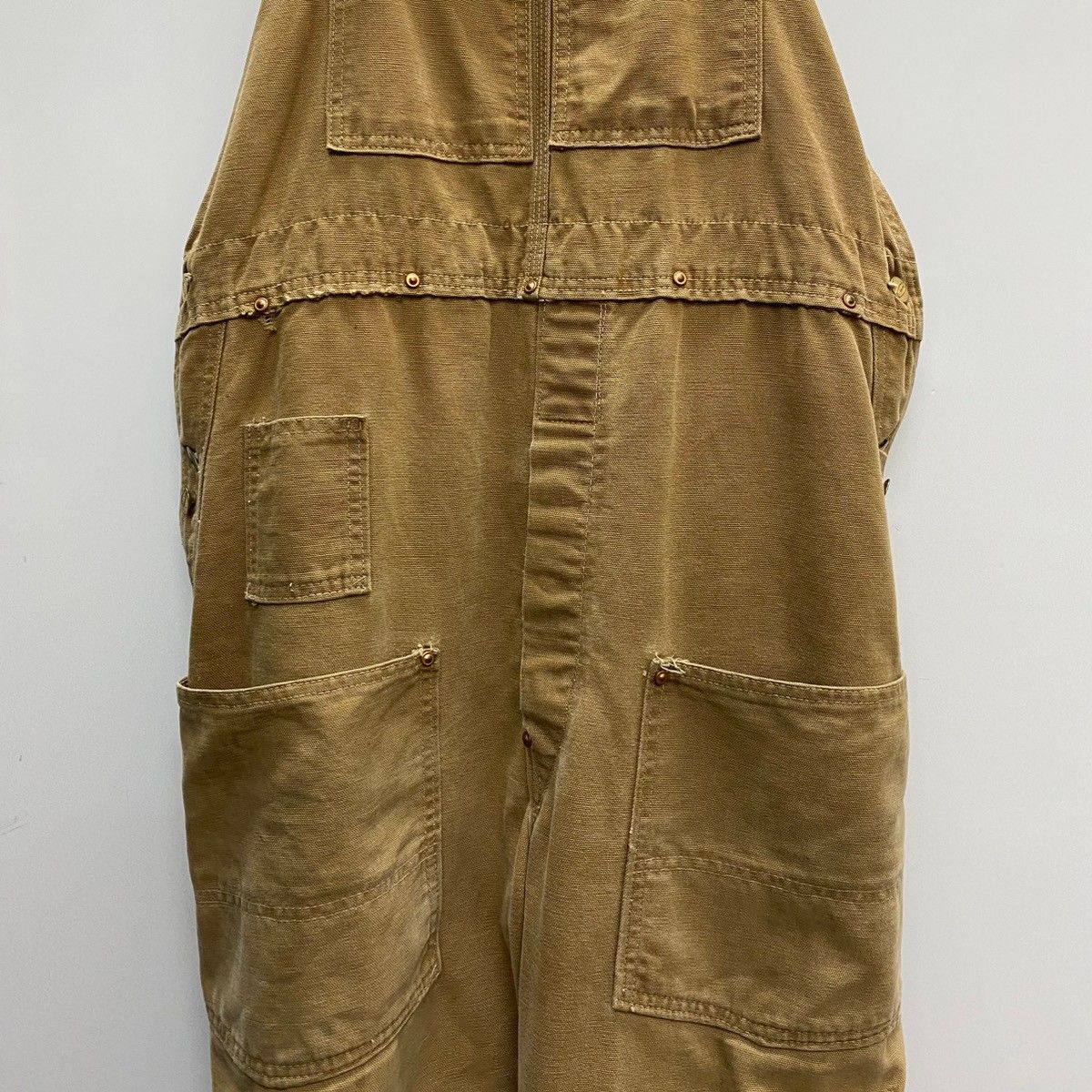 カーハート Carhartt 60 s 70 s ダブルニー デカCボタン つなぎ オーバーオール ベージュ 201MB-1097 VB